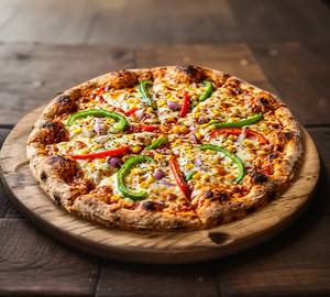 Veggie Loaded Cheese Pizza