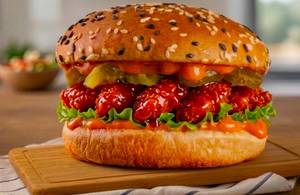 Chicken 65 Burger (Hi Fry Special)