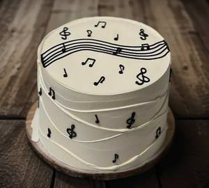 Musician Pineapple Theme Cake