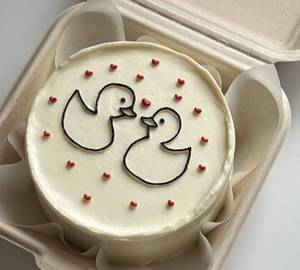 Gulab Jamun Cartoon Anniversary Love Bento Cake
