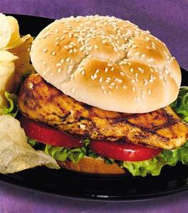 Grilled chicken burger