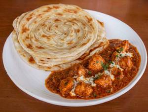 Parotta 3 + Chicken Boneless Curry