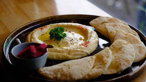 Hummus And Pita Bread