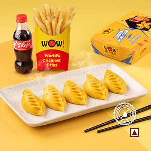Chicken Kings Steam Momo 5pcs + Regular OG Fries +Coke 250ml