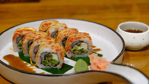 Steve's Asparagus Tempura  Roll( 8 Pcs )