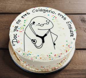 Doctors Birthday Colour Full Vanilla Cake