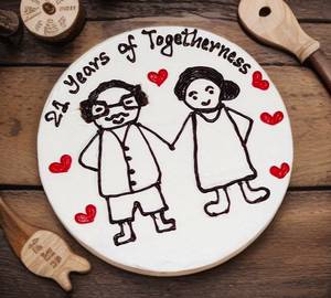 Anniversary Love Bento Truffle Cake