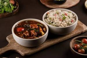 Veg Manchurian Combo Meal.