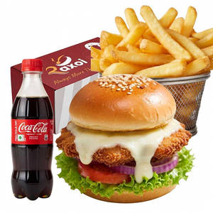 Green House Melt Burger ( Burger + Crispy Fries + Coke ) - Best Seller