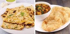 Aloo Paratha With Curd
