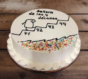 Vanilla Cartoon Customize Cake