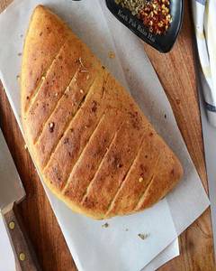 Special Chicken Stuff Garlic Bread