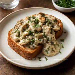 Creamy Mushroom Toast