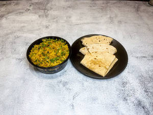 Patta Kobi Sabji With Phulka Roti