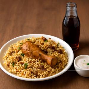Chicken Biryani with Cold Drink 200Ml