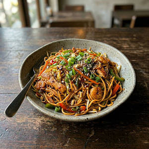 Non-veg Chili-garlic Hakka Noodles