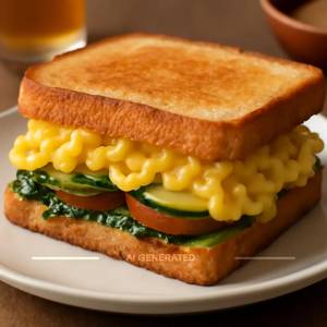 Cheesy Macaroni Sandwich