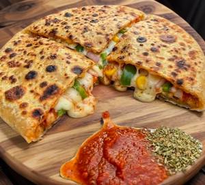 Cheesy Pizza Paratha (One Large)