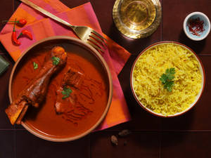 Lamb Nalli With Saffron Pilaf