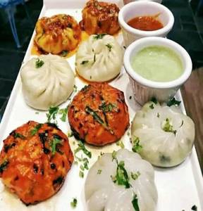 Chicken Momo (3 Pc Steamed + 3 Pc Fried) + Chicken Spring Roll