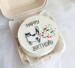 Cate Theme Strawberry Birthday Cake
