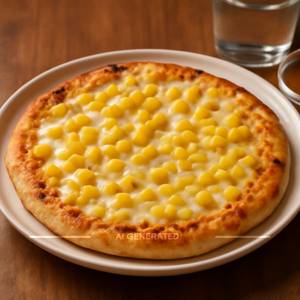 Corn cheese pizza