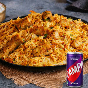 Hyderabadi Chicken Seekh Biryani + Drink Combo