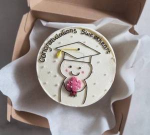 Congratulations Sweet Heart Vanilla Bento Cake