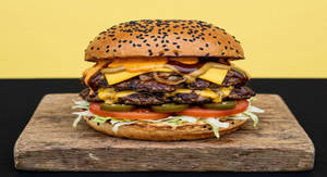 Cheesy Lamb Smash Burger ( Double )