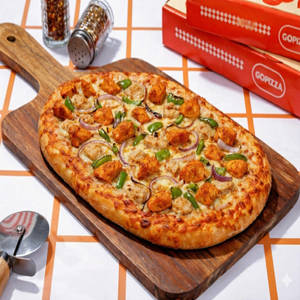 Double Chicken Pizza.