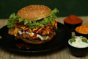 Double Chicken Barbeque Burger
