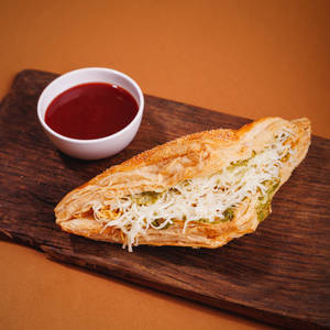 Masala Cheese Mushroom Puff