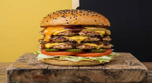 Cheesy Chicken Smash Burger ( Triple )