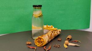 Spicy Paneer Roll + Mojito + Peri Peri Fries