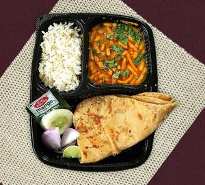 Mini Shevbhaji Thali [ Paratha ]