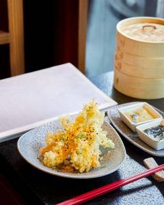 Japanese Prawn Tempura, Wasabi Mayo