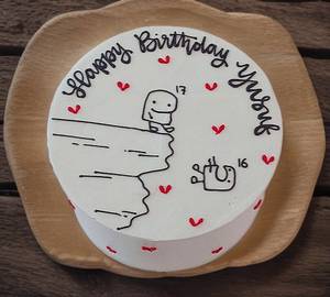 Happy Birthday Customize Red Velvet Cake