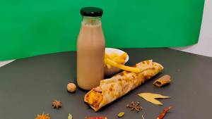 Cheesy Corn Roll + Fries + Cold Coffee