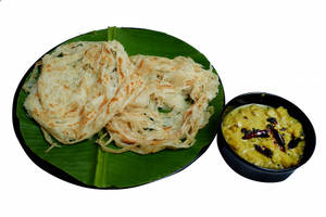 Parotta (2pc) + Veg Stew (250ml)