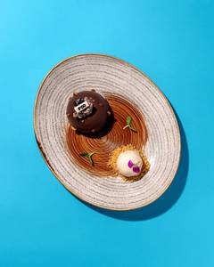 Jain Hazelnut Dome ( Served Without Ice Cream )
