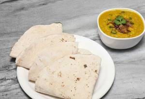 Dal Fry With 6 Chapati