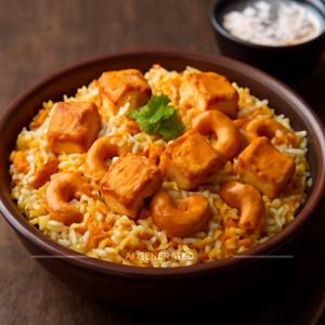 Zafrani Kaju Paneer Biryani