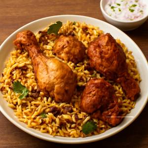 Chicken Mix Biryani{ Dum & Fry)