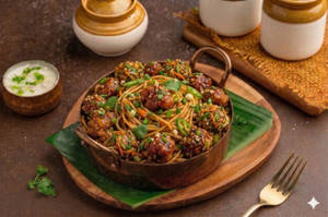 Veg Manchurian Noodles