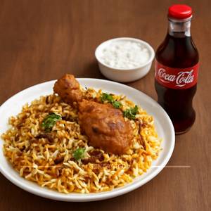 Chicken Biryani Full with Coke 200ml