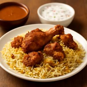 Mini Chicken Fry Piece Biryani [bone] [serves 1]