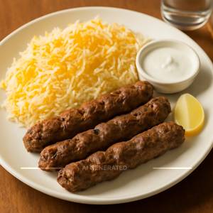 Mutton Chelo Kebab With Zafrani Rice