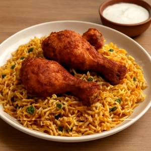 Fried Chicken Biryani