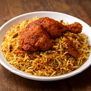 Fried Piece Chicken Biryani