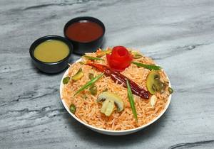 Schezwan Mushroom Fried Rice
